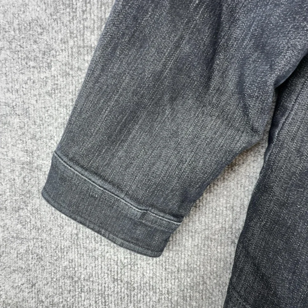 Allison Daley Jacket Womens 22W Blue Denim‎ Button Front Collared Casual Unlined